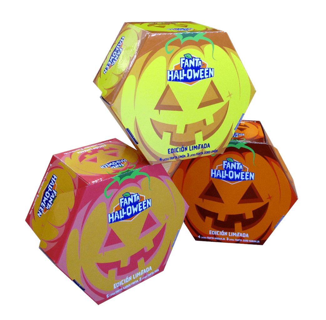 caja limitada latas Fanta Halloween